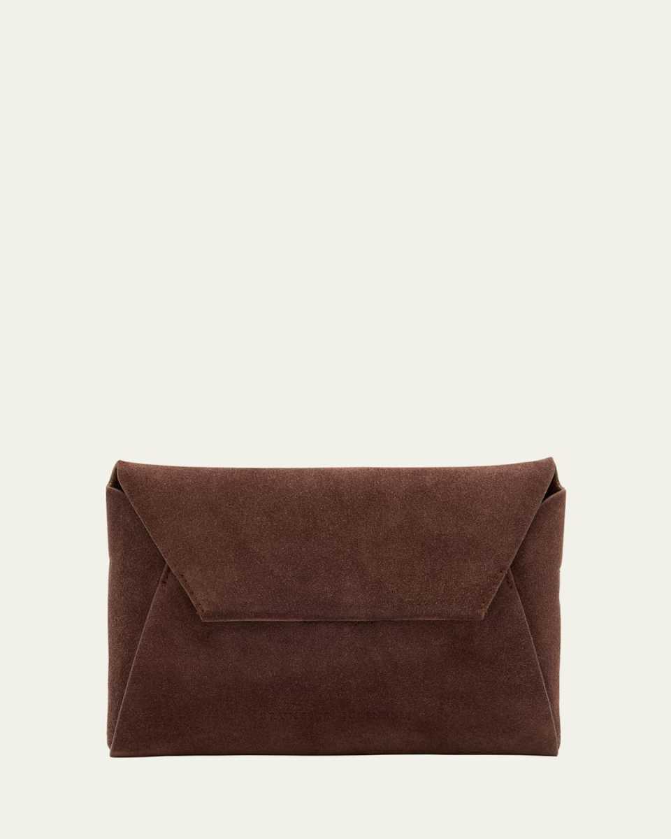 Duo Monili Suede Pouchette Crossbody Bag